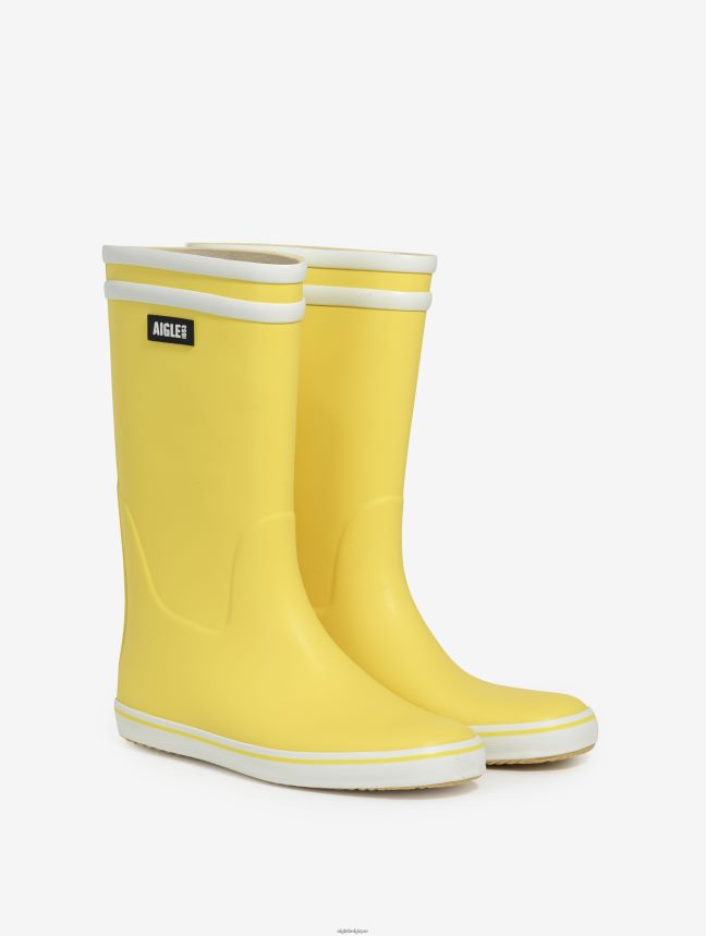 Aigle bottes botte de plage emblématique jaune/blanc femmes HV42L2512