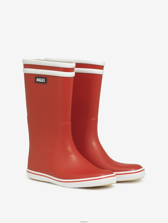 Aigle bottes botte de plage emblématique rouge/blanc femmes HV42L2516