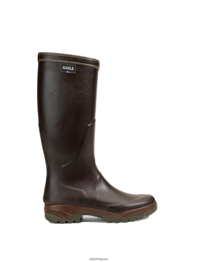 Aigle bottes bottes anti-fatigue fabriquées en france brun femmes HV42L2250