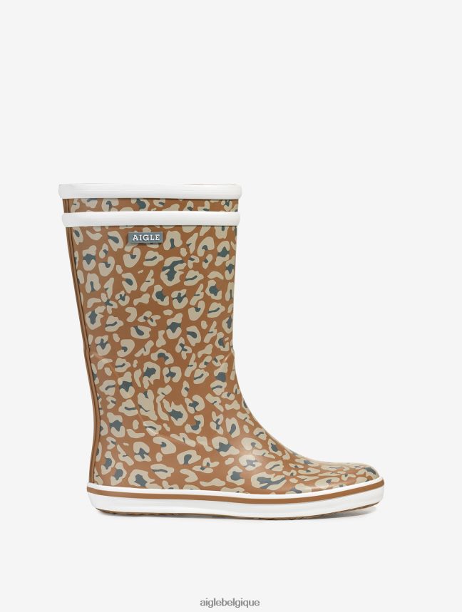 Aigle bottes bottes de bord de mer emblématiques léopard femmes HV42L2649