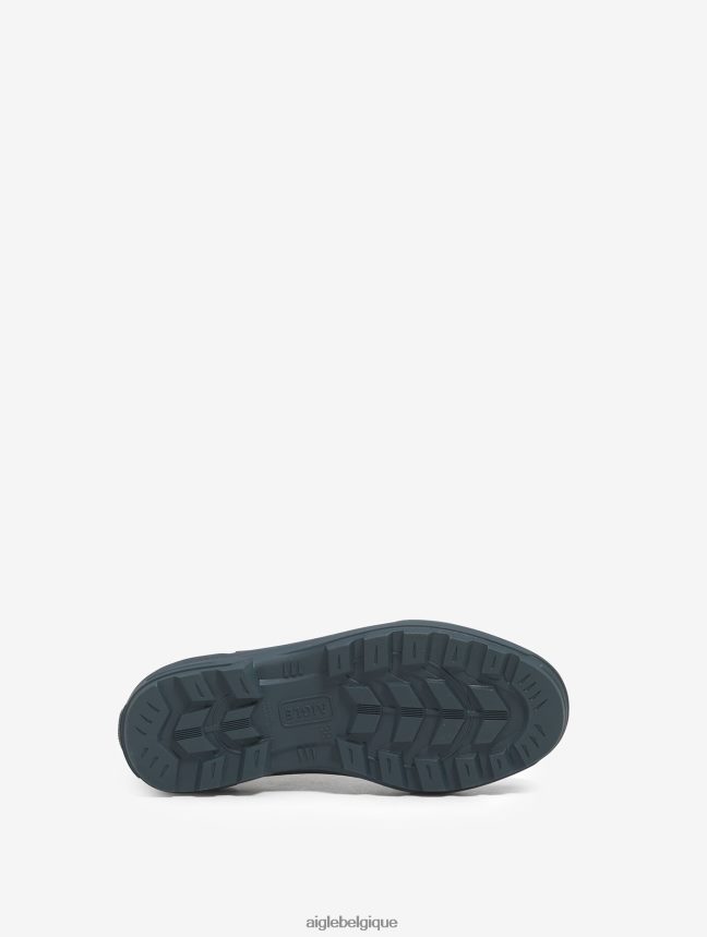 Aigle bottes bottine en tissu mixte conçue pour un usage intensif bleu orage/noir femmes HV42L2605