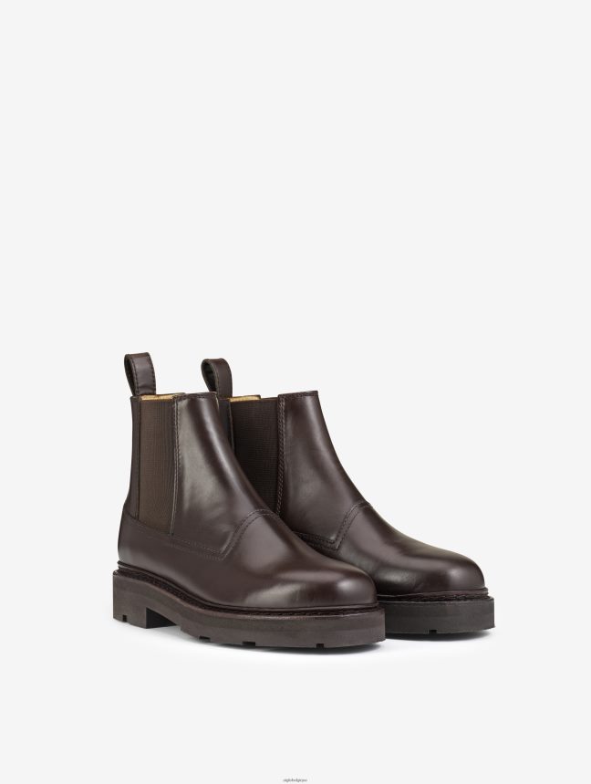 Aigle bottes la bottine chelsea en cuir à coutures norvégiennes Bourbon femmes HV42L2561