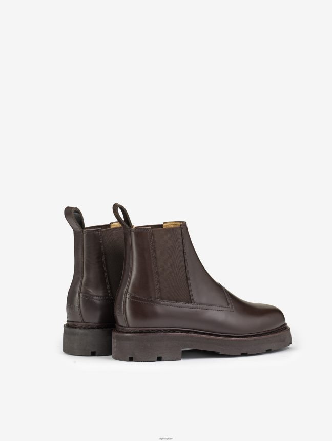 Aigle bottes la bottine chelsea en cuir à coutures norvégiennes Bourbon femmes HV42L2561