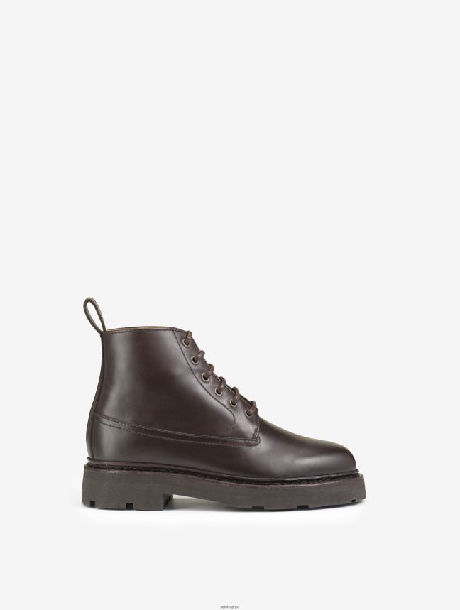 Aigle bottes la desert boot en cuir cousu norvégien Bourbon femmes HV42L2570