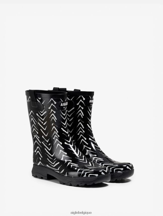 Aigle bottes version imprimée de la botte de loisirs polyvalente chevron femmes HV42L2609