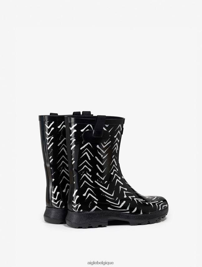 Aigle bottes version imprimée de la botte de loisirs polyvalente chevron femmes HV42L2609