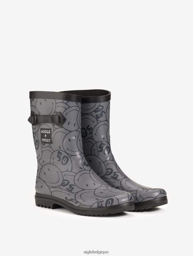 Aigle x Smiley bottes bottes en caoutchouc souriant femmes HV42L2646