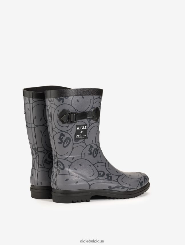 Aigle x Smiley bottes bottes en caoutchouc souriant femmes HV42L2646