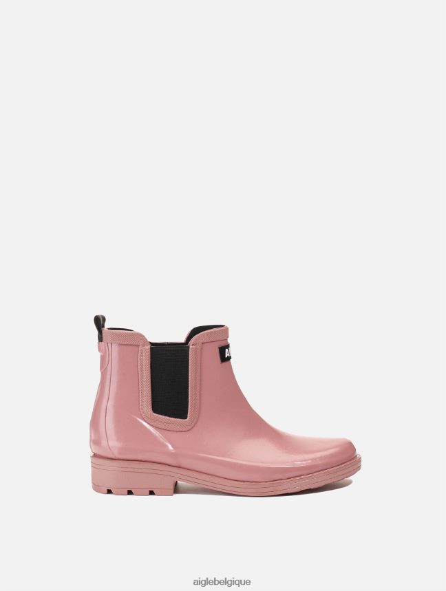 Aigle bottes botte de pluie d'inspiration équestre rose brumeuse femmes HV42L2521