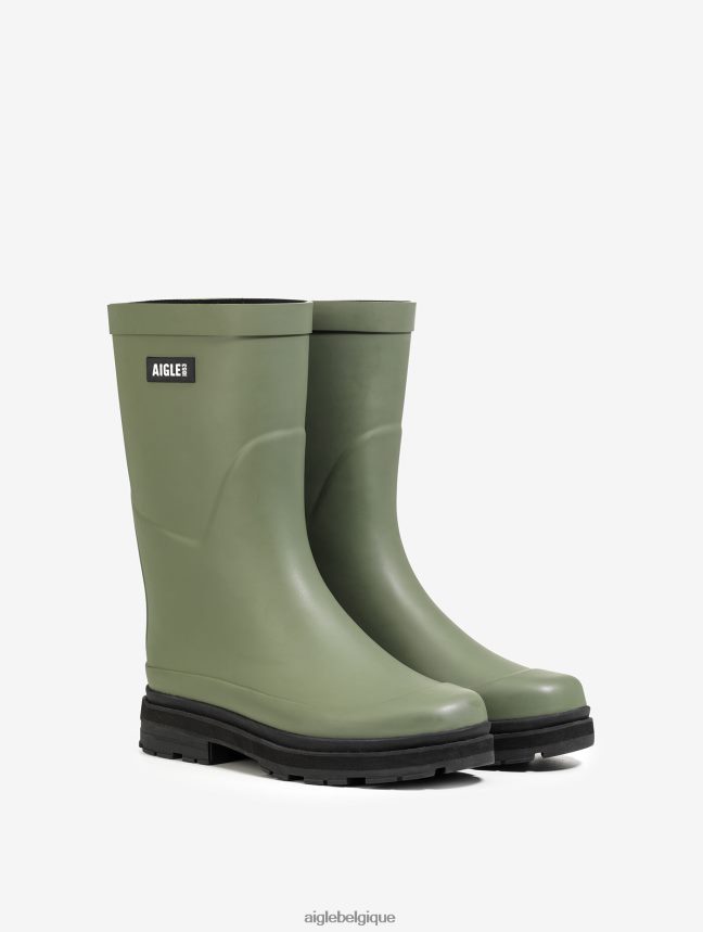 Aigle bottes botte de pluie hybride à la cheville pour un style imbattable olivine femmes HV42L2533