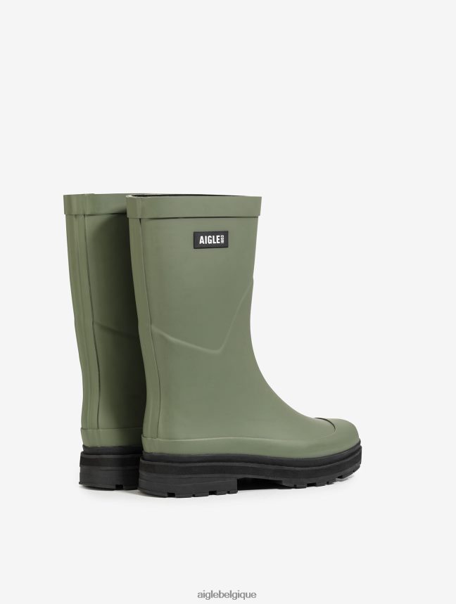 Aigle bottes botte de pluie hybride à la cheville pour un style imbattable olivine femmes HV42L2533