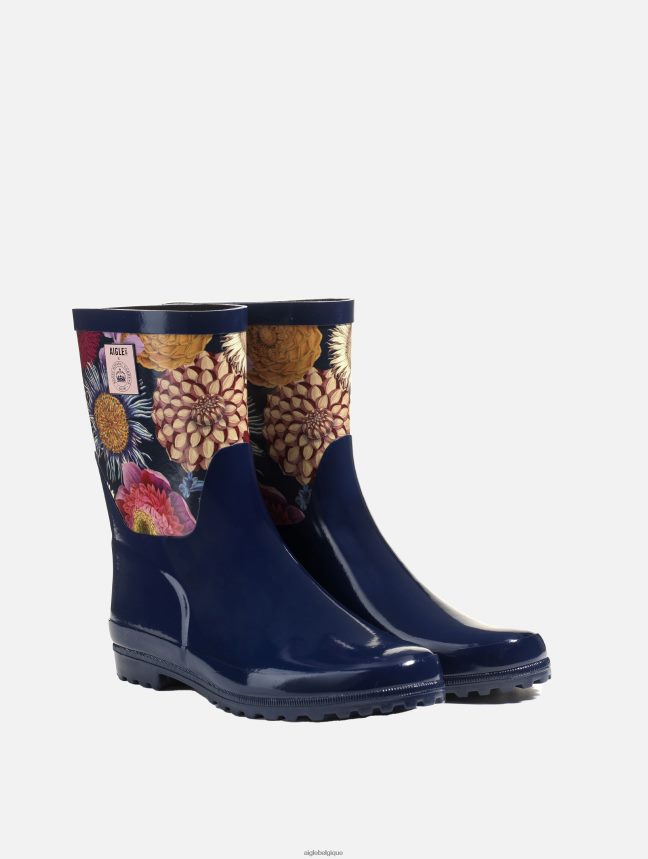 Aigle bottes botte de pluie imprimée à la cheville kew multifloraison femmes HV42L2601