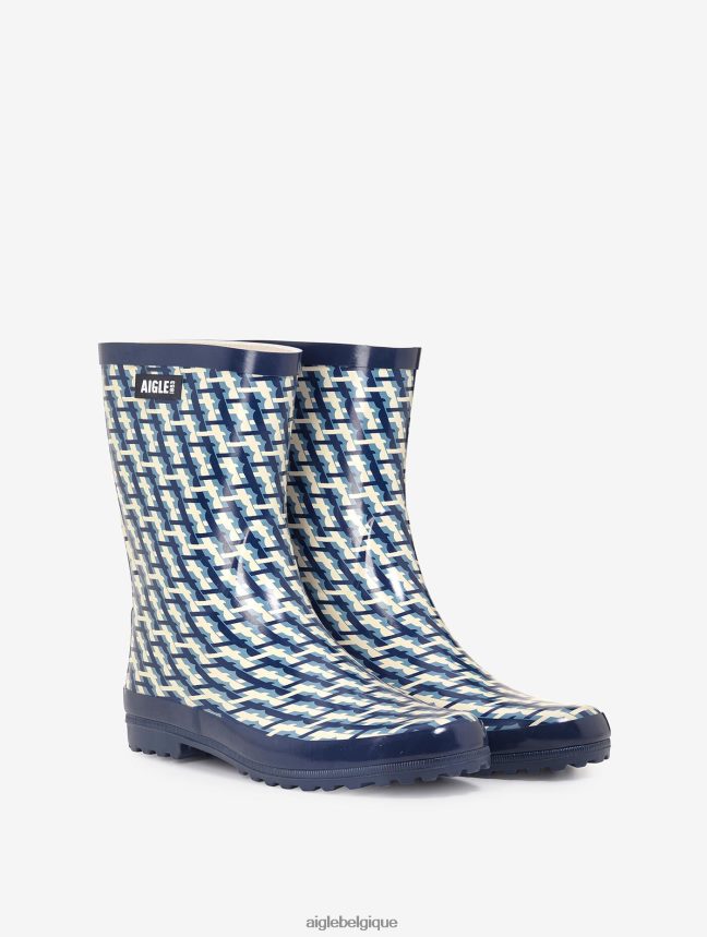 Aigle bottes botte de pluie imprimée à la cheville monogramme femmes HV42L2629