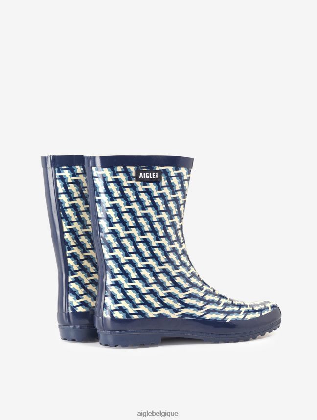 Aigle bottes botte de pluie imprimée à la cheville monogramme femmes HV42L2629