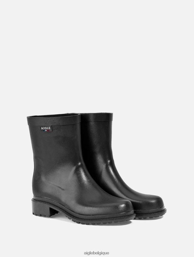 Aigle bottes botte de pluie urbaine à la cheville fabriquée en france noir femmes HV42L2511