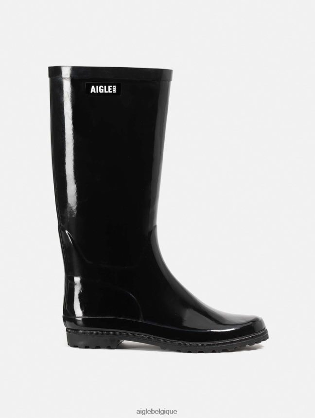 Aigle bottes botte de pluie vernie noir femmes HV42L2513