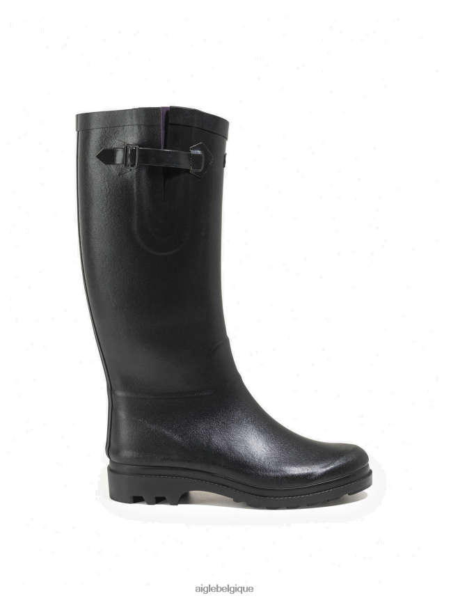 Aigle bottes bottes de pluie boyfriend fabriquées en france noir femmes HV42L2604