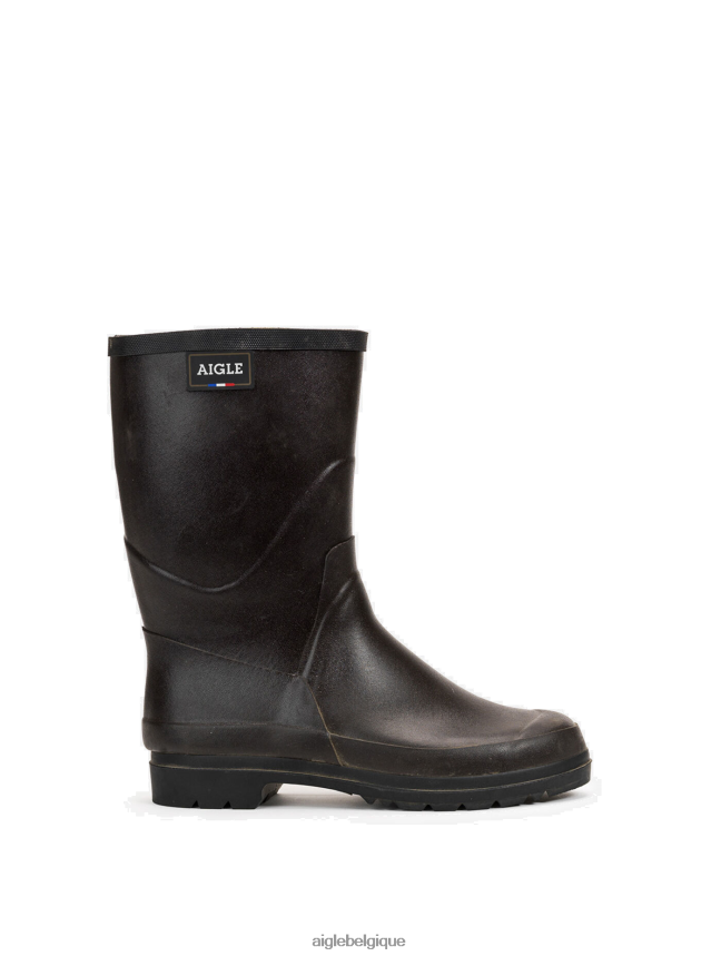 Aigle bottes bottines de pluie fabriquées en france brun femmes HV42L2652