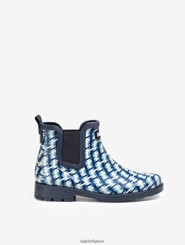 Aigle bottes version imprimée de la botte de pluie d'inspiration équestre monogramme femmes HV42L2632