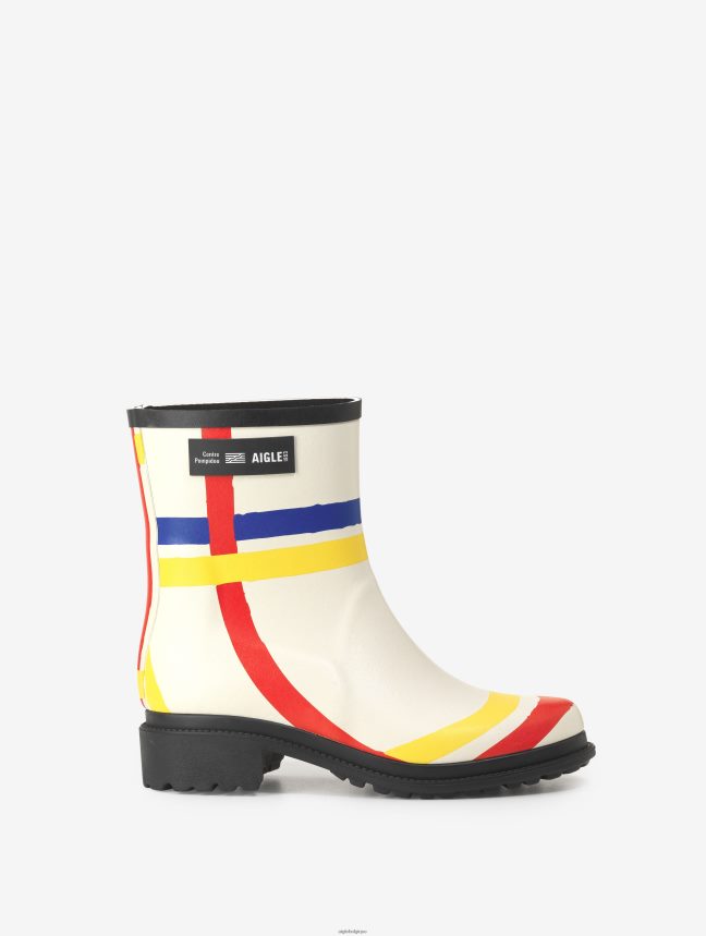 Aigle x Centre Pompidou bottes botte de pluie fabriquée en france Mondrian femmes HV42L2645