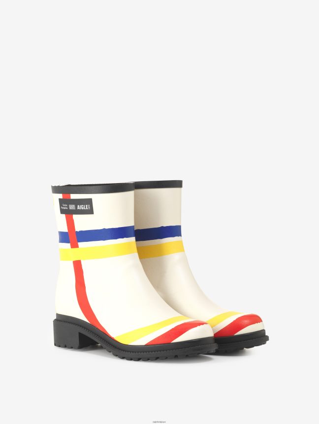 Aigle x Centre Pompidou bottes botte de pluie fabriquée en france Mondrian femmes HV42L2645