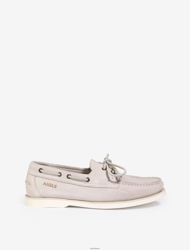 Aigle chaussures mocassin classique en cuir nubuck bisque femmes HV42L2628