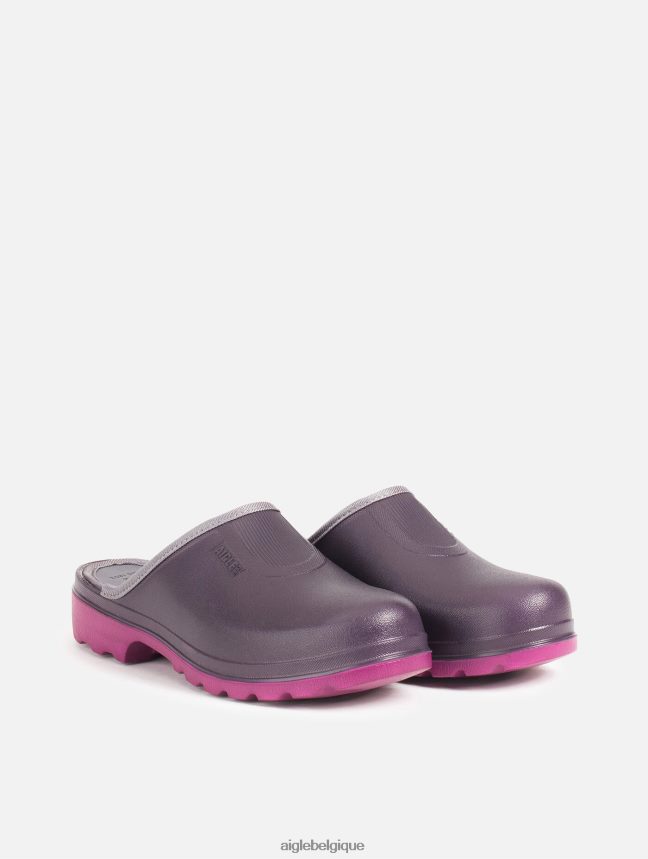 Aigle chaussures sabot ultra léger aubergine/dahlia femmes HV42L2603