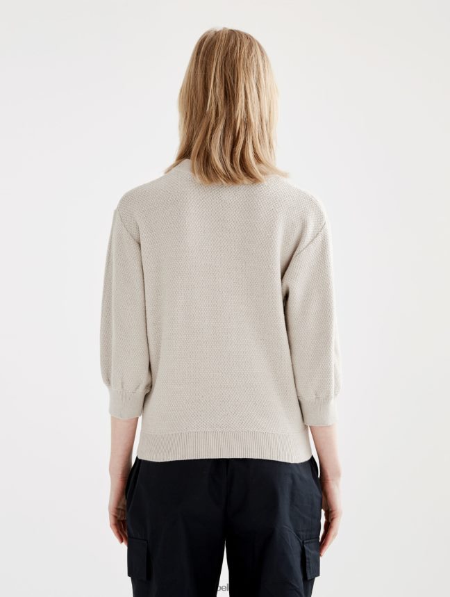 Aigle vêtements pull à manches courtes avec maille décorative martre femmes HV42L2458