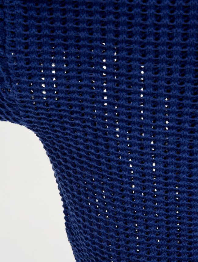 Aigle vêtements pull à manches longues en maille décorative encrebleu femmes HV42L2541