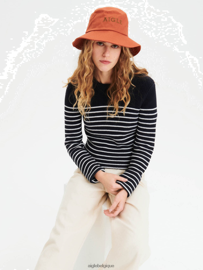 Aigle vêtements pull marinière en coton bio empire st femmes HV42L2660