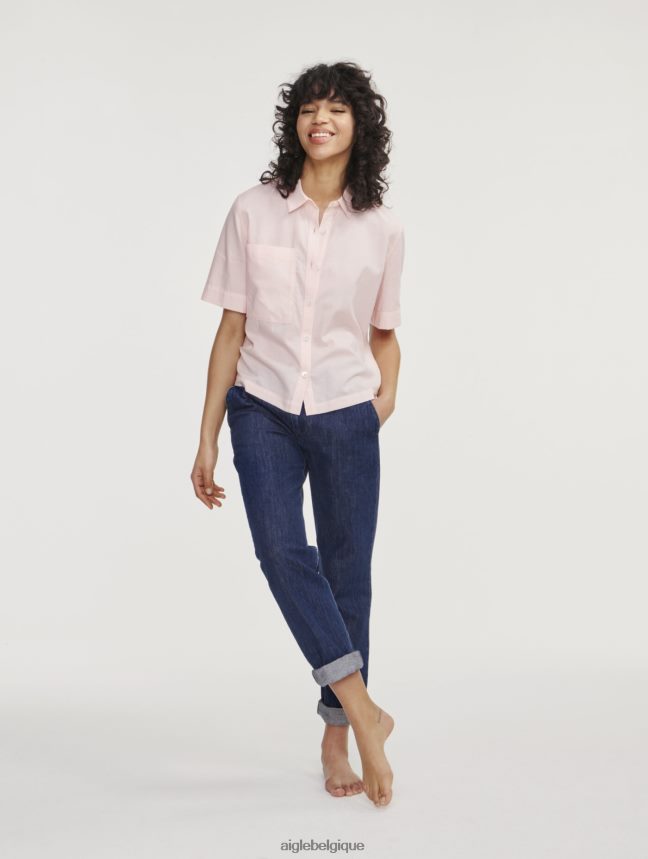 Aigle vêtements chemise ample à manches courtes cerisier femmes HV42L2465