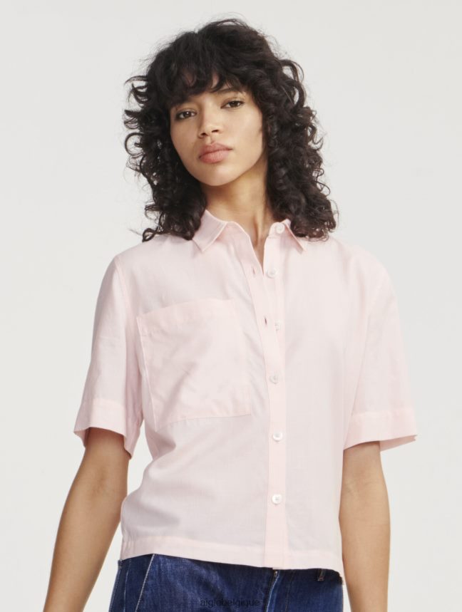 Aigle vêtements chemise ample à manches courtes cerisier femmes HV42L2465