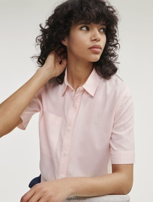 Aigle vêtements chemise ample à manches courtes cerisier femmes HV42L2465