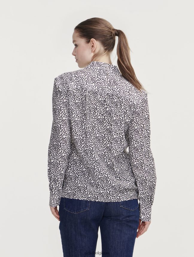 Aigle vêtements chemise à manches longues froncée aux épaules lait pr femmes HV42L2550