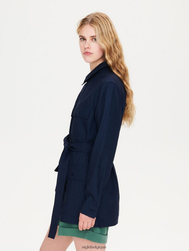 Aigle vêtements surchemise en coton et tencel Empire femmes HV42L2615