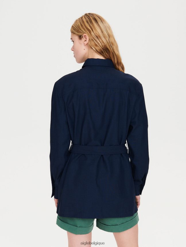 Aigle vêtements surchemise en coton et tencel Empire femmes HV42L2615