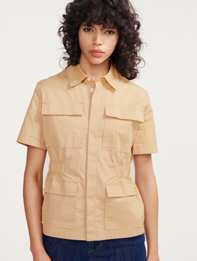 Aigle vêtements veste saharienne à manches courtes osier femmes HV42L2442