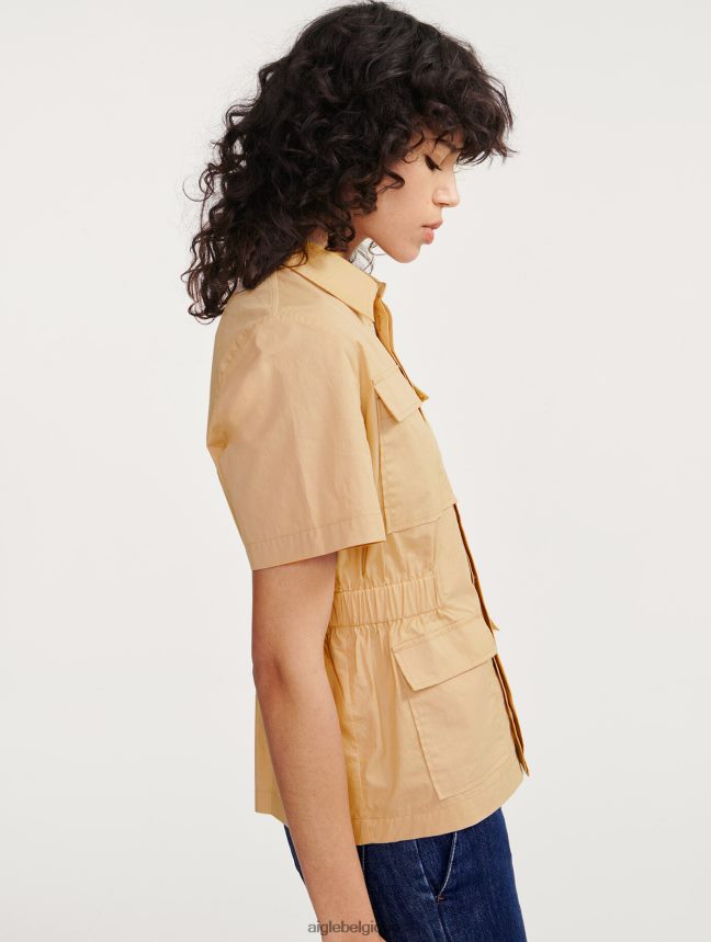 Aigle vêtements veste saharienne à manches courtes osier femmes HV42L2442