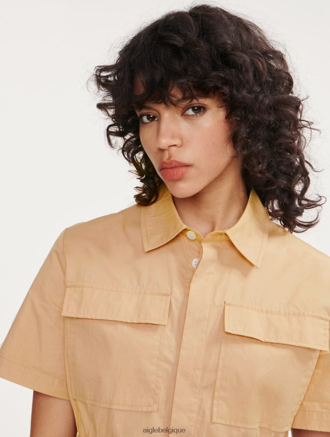 Aigle vêtements veste saharienne à manches courtes osier femmes HV42L2442