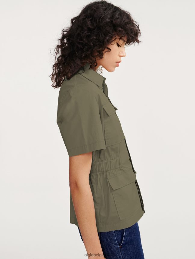 Aigle vêtements veste saharienne à manches courtes taillis femmes HV42L2439