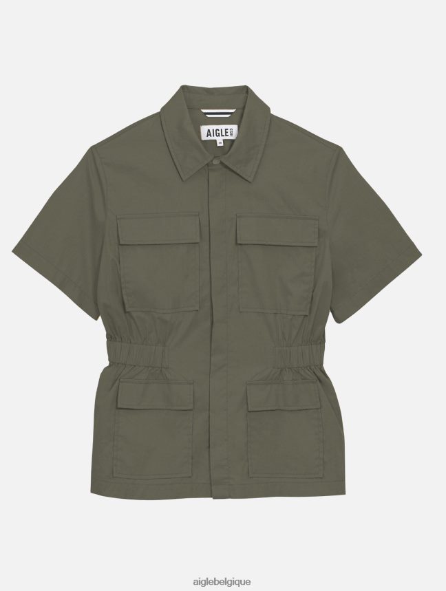 Aigle vêtements veste saharienne à manches courtes taillis femmes HV42L2439