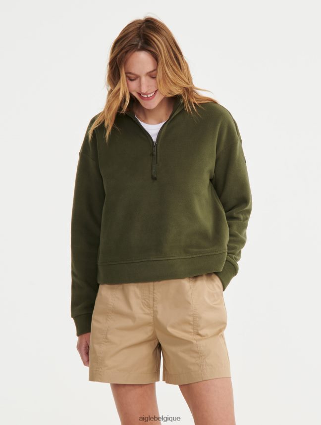 Aigle vêtements polaire à col zippé avocat femmes HV42L2586