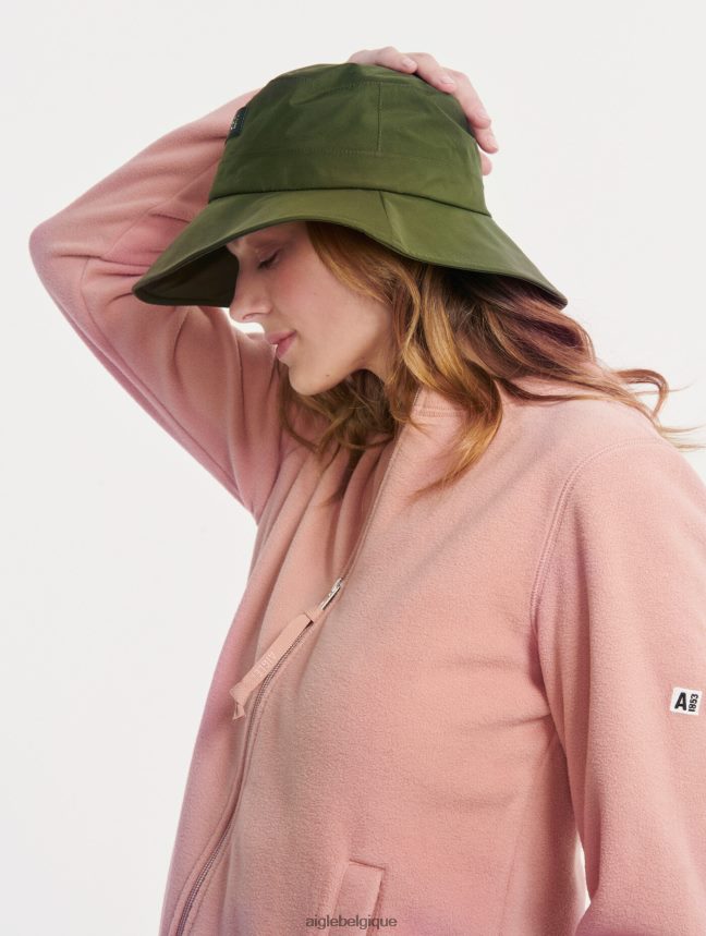 Aigle vêtements polaire zippée à col rond rose brumeuse femmes HV42L2589