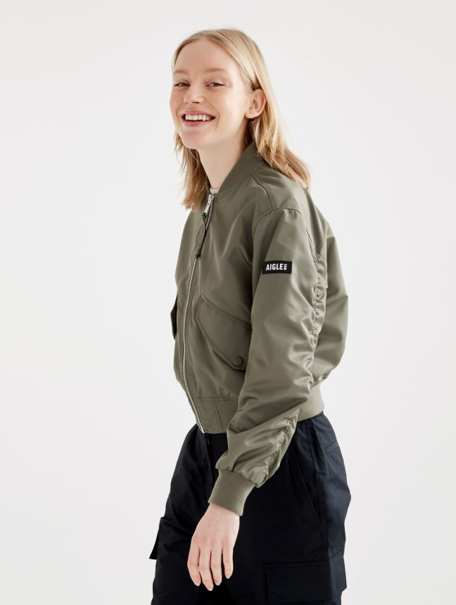 Aigle vêtements bomber court déperlant taillis femmes HV42L2444