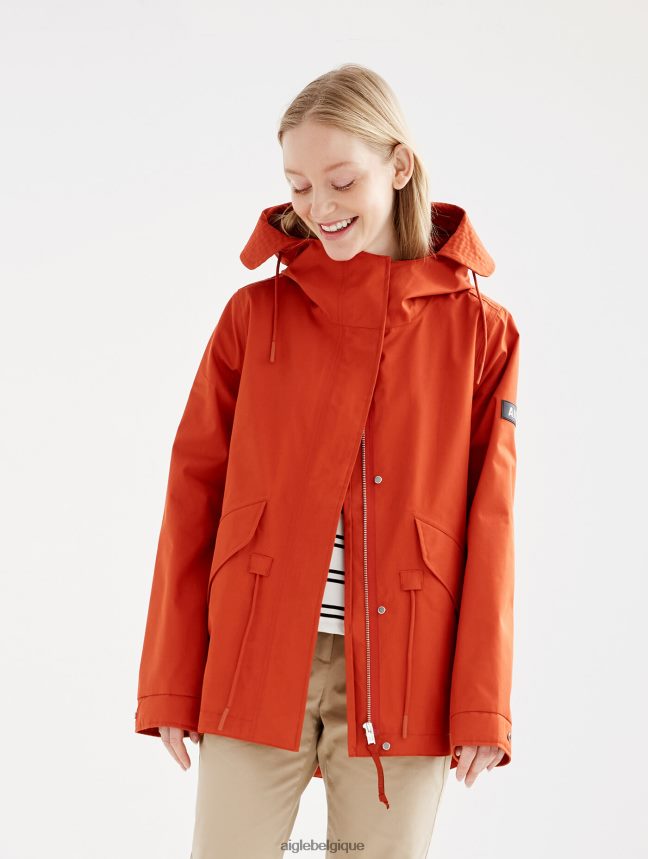 Aigle vêtements emblématique queue de poisson courte à capuche mtd goji femmes HV42L2498
