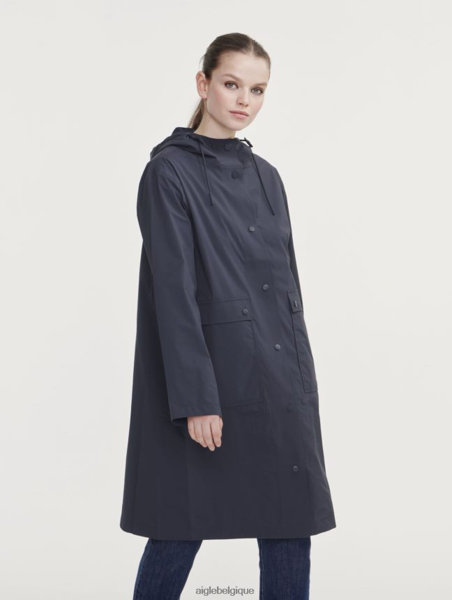 Aigle vêtements imperméable long à capuche mtd Empire femmes HV42L2438