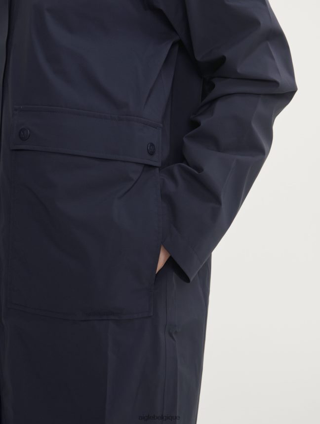 Aigle vêtements imperméable long à capuche mtd Empire femmes HV42L2438