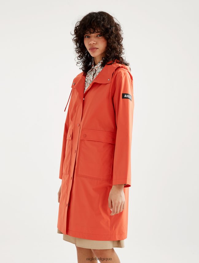 Aigle vêtements imperméable long à capuche mtd Harissa femmes HV42L2461