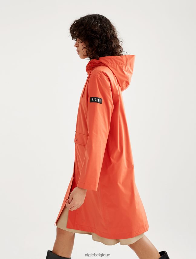 Aigle vêtements imperméable long à capuche mtd Harissa femmes HV42L2461