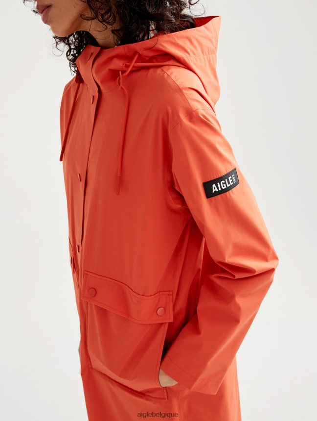 Aigle vêtements imperméable long à capuche mtd Harissa femmes HV42L2461